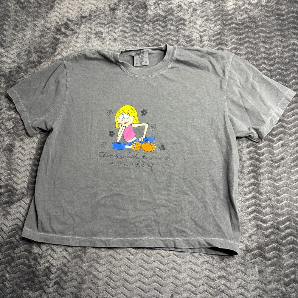 Comfort colors Cropped Lizzie McGuire "What Dreams Are Made Of" T-Shirt size M
